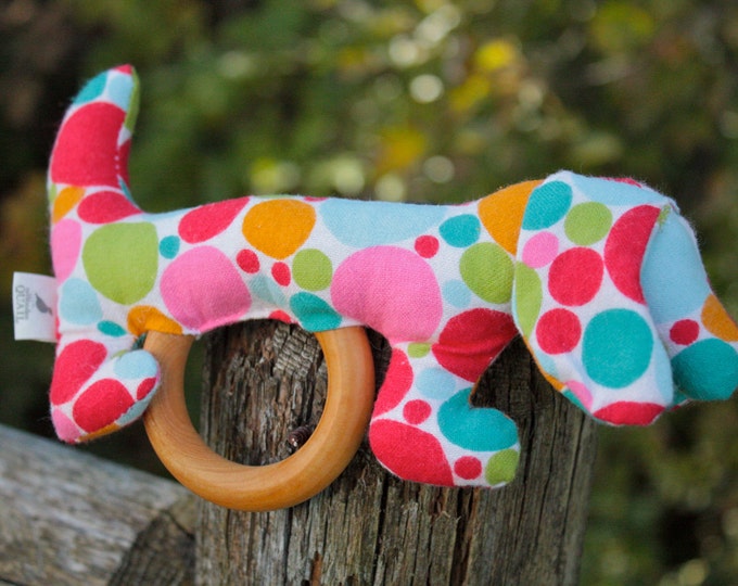Stuffed Teething Rattle Stuffed Dog Rattle Daschund - Etsy