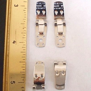 24 Bluettes 30x7mm Shoe Clips (12 pairs) - Nickel Free