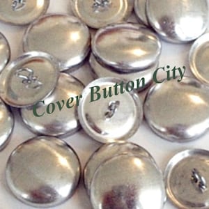 25 Cover Buttons Size 45 (1 1/8 inch) -  Wire Backs