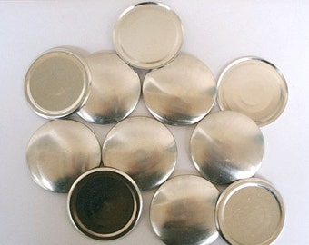 Flat Backs - 12 Cover Buttons Size 75  (1 7/8 inch)