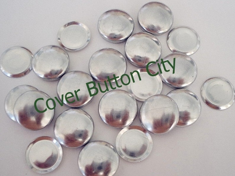 FLAT BACKS 25 Size 20 1/2 inch Cover Buttons image 1