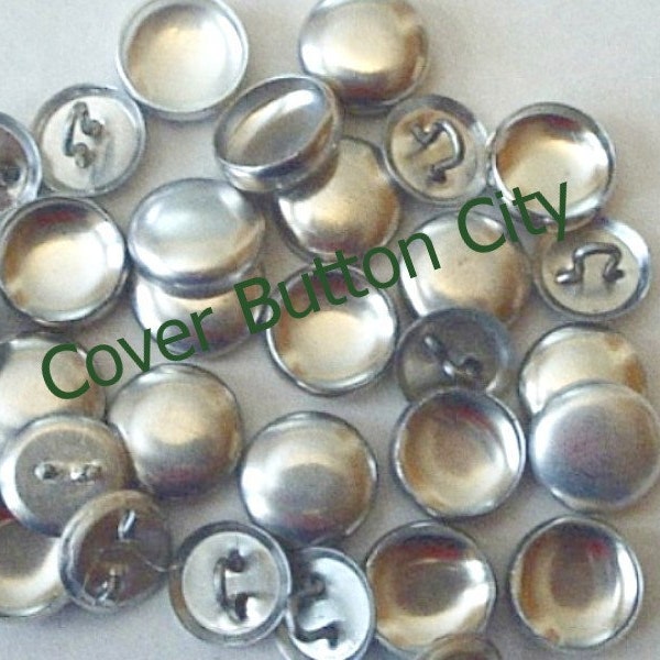 25 Cover Buttons Size 20 (1/2 inch) -  Wire Backs