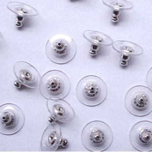 Nickel Free 200 Titanium 6mm Earring Posts With or Without Backs 11.5mm Long image 4