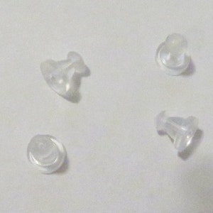 Nickel Free 200 Titanium 6mm Earring Posts With or Without Backs 11.5mm Long image 3