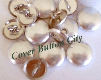 50 Cover Buttons Size 36 (7/8 inch) - Wire Backs