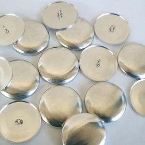 50 Size 60 (1 1/2 inch) Cover Buttons, WIRE BACKS