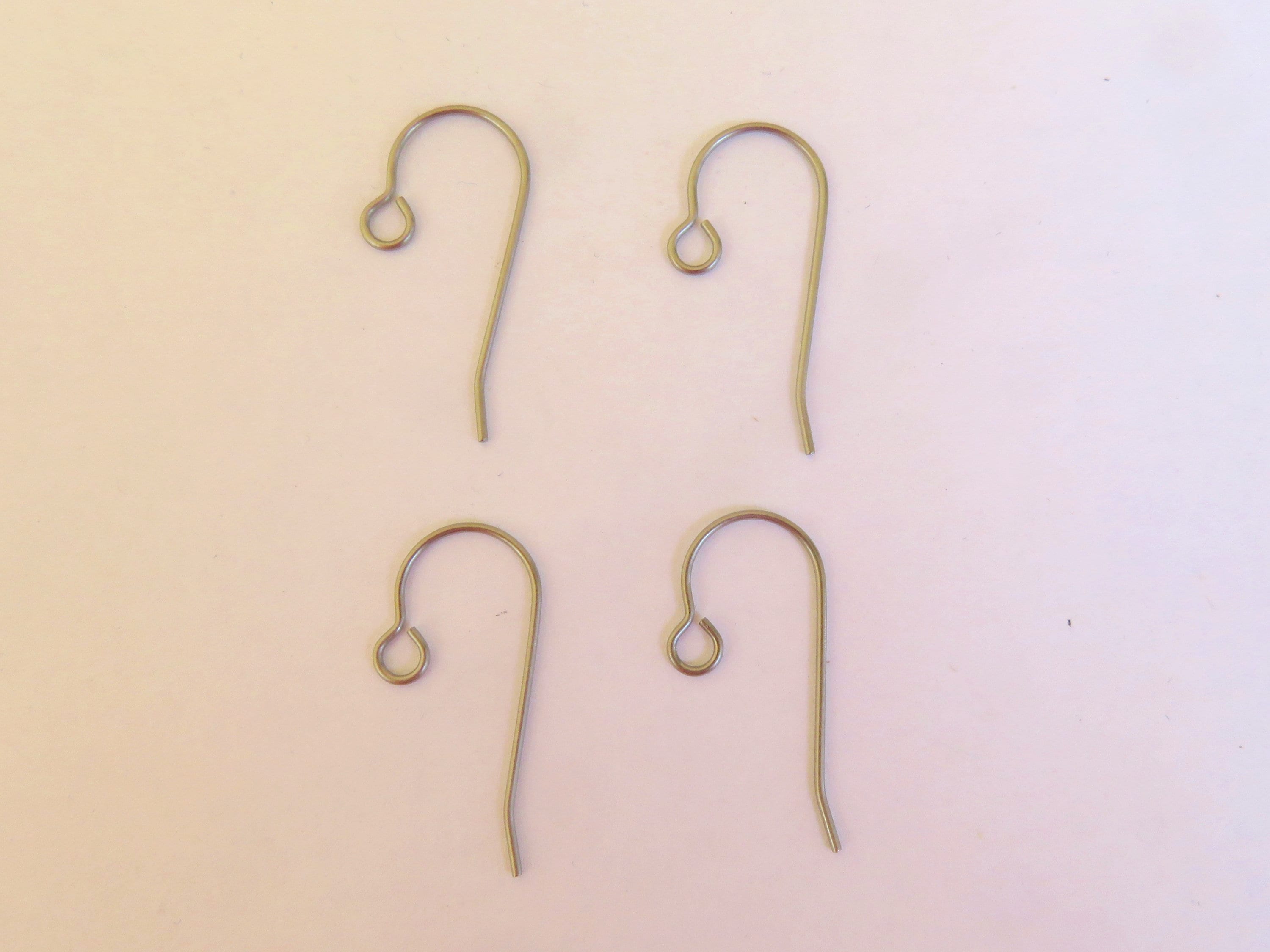 40pcs Gold Silver Earring Hooks Wholesale Ear Wires Stainless