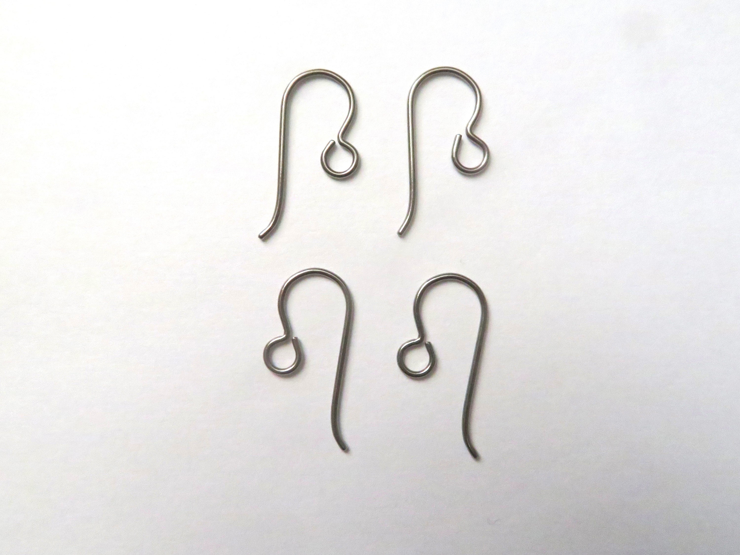 Pure Titanium Hooks, Ear Wires - Silver and Gold Tone Findings