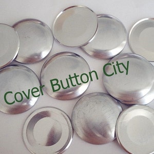 25 Size 60 1 1/2 inch Cover Buttons Flat Backs image 1