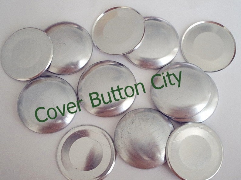 25 Size 60 1 1/2 inch Cover Buttons Flat Backs image 1