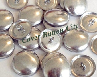 100 Cover Buttons Size 45 (1 1/8 inch) -  Wire Backs