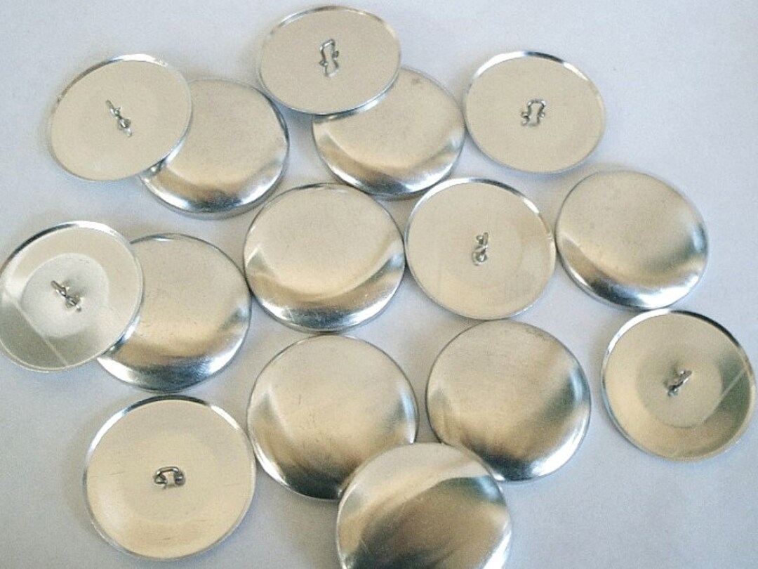 SALE 25 Cover Buttons Size 60 1 1/2 Inch Wire Backs - Etsy