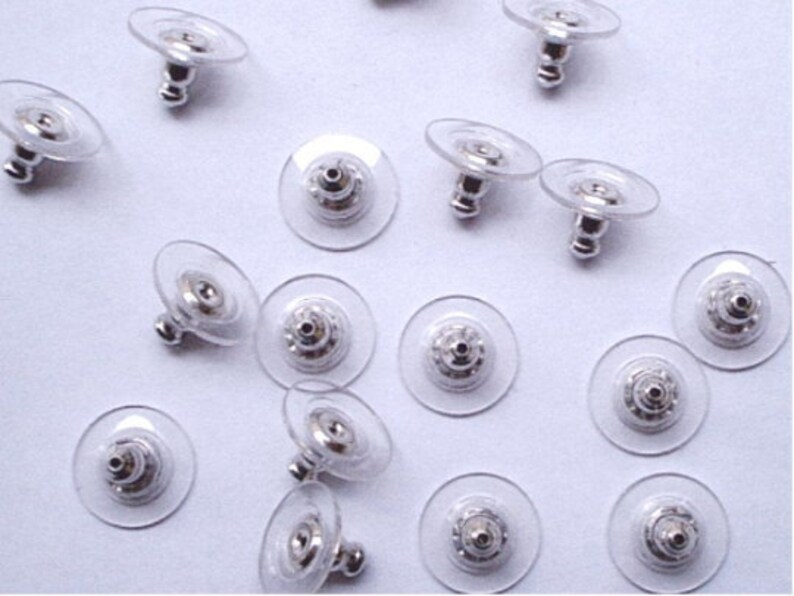200 Stainless Steel 12mm Earring Posts With or Without Backs 11.7mm Long image 4