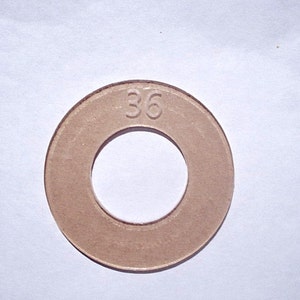 Size 36 (7/8 inch / 23mm) Plastic Cover Button Template