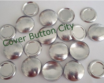 100 Size 30 (3/4 inch) Cover Buttons -Flat Backs