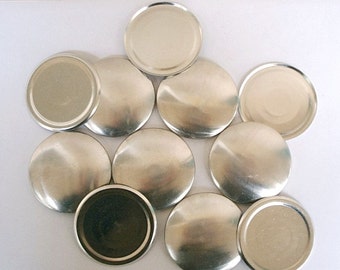 Size 75  (1 7/8 inch) - 25  Cover Buttons - Flat Backs