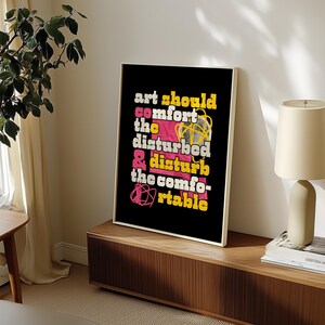 Art Poster Print (FRAMED, 7 Sizes) Inspirational Wall Art Poster | Modern Framed Print | Aesthetic Wall Art | Large Wall Hanging