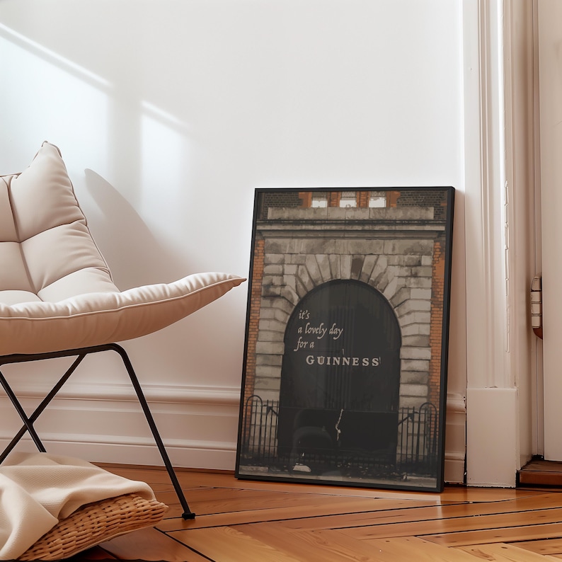 Guinness Print - Speakeasy Bar Wall Art | Vintage Physical Print (UNFRAMED, 3 Sizes)
