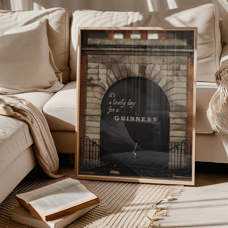 Guinness Print - Speakeasy Bar Wall Art | Vintage Physical Print (UNFRAMED, 3 Sizes) image 5