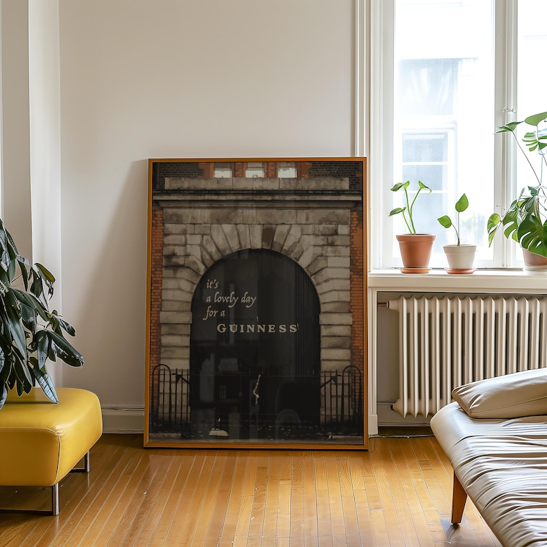 Guinness Print - Speakeasy Bar Wall Art | Vintage Physical Print (UNFRAMED, 3 Sizes)