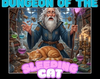 DnD One-Shot – The Dungeon of the Sleeping Cat | Beginner-Friendly Adventure, Maps, Minis, Character Sheets, and More | Digital PDF
