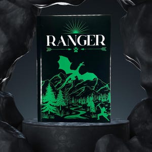 DnD Ranger Character Journal, Hardcover RPG Notebook – 10 Grid & 190 Lined Pages, Glossy Cover, Gift for Tabletop Gamers, DnD Players.