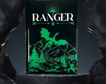DnD Notebook - Ranger | Hardcover Journal, Grid & Lined Pages, Glossy Cover, DnD Gift and Accessories