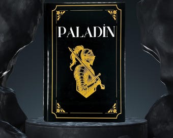 DnD Notebook - Paladin | Hardcover Journal, Grid & Lined Pages, Glossy Cover, DnD Gift and Accessories