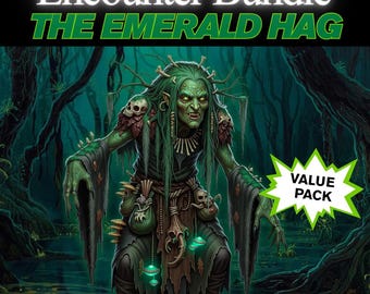 DnD Hag Encounter Bundle – 3 Encounters, Session Invite & Lore Sheet | Printable DnD RPG Kit, Modular, Ready-to-Play, TTRPG, Homebrew