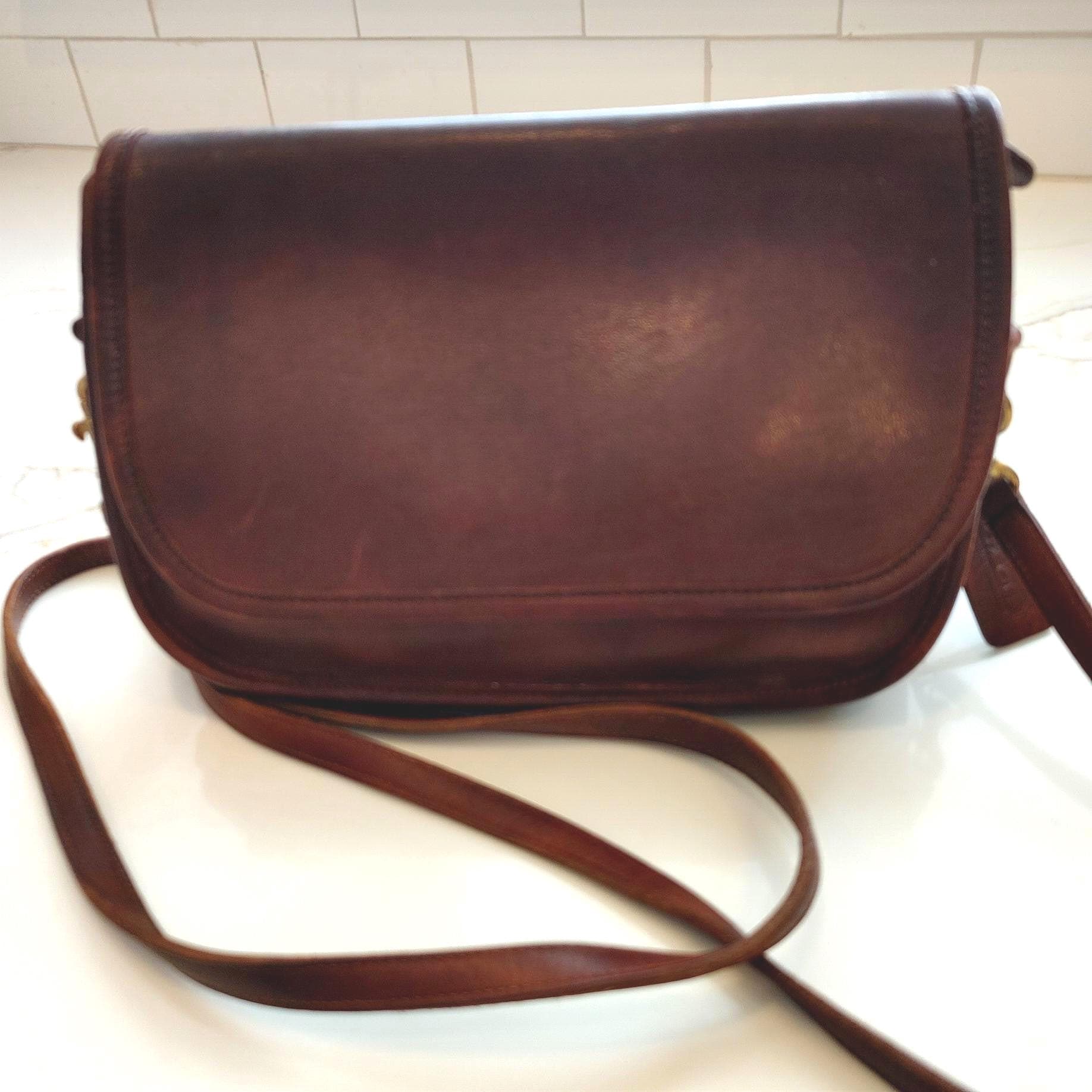 90s Brown Coach Bag - Etsy