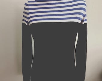 Lily Pulitzer Boat Neck Long Sleeve Pullover Sweater with Turn-up Cuffs Size S