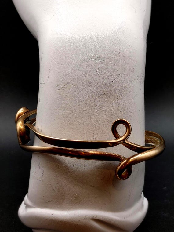 Handmade Copper Cuff Bracelet - image 4