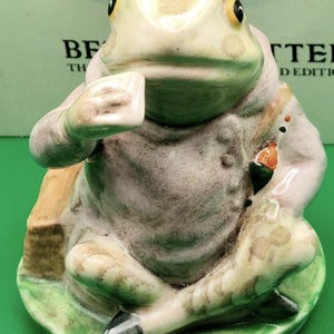Mr. Jeremy Fisher-BP3 Beatrix Potter, Beswick England Frog Figurine-Issued 1985-1989, Hand painted porcelain