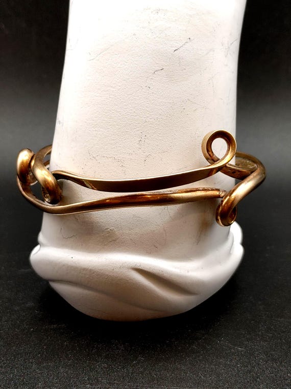 Handmade Copper Cuff Bracelet - image 2