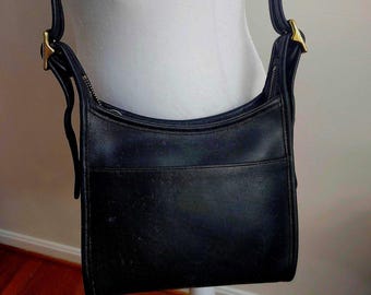 Vintage Coach Soho Handle Bag 4158 - Black Leather Crossbody