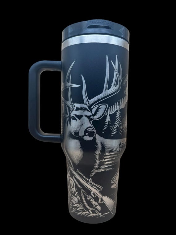 40oz Deer hunting tumbler