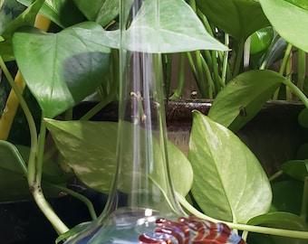 Hand-blown Glass Hummingbird Feeder, MFA Limited Edition Series, Free Gift Wrap