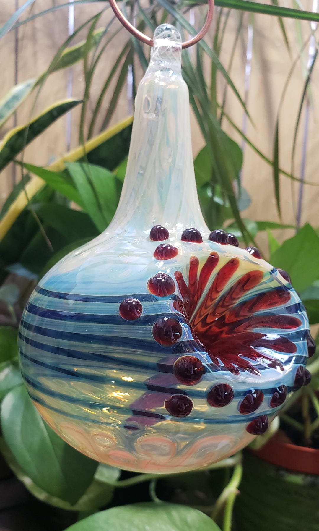 Mfa Hummingbird Hand-blown Glass Hummingbird Feeder, MFA Limited Edition Series, Free ...