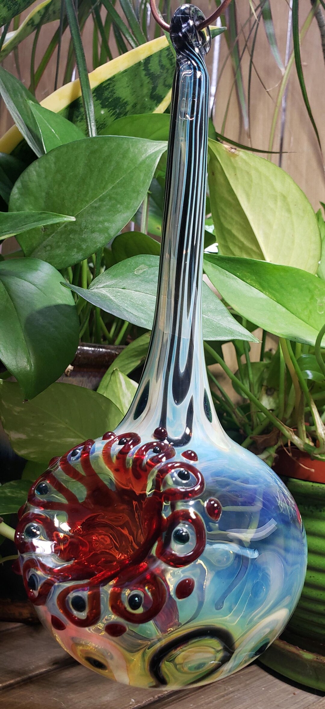 Mfa Hummingbird Hand-blown Glass Hummingbird Feeder, MFA Limited Edition Series, Free ...
