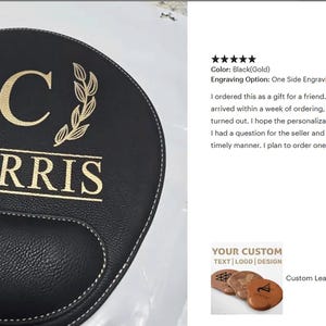 Custom Leather Mouse Pad with Logo, Personalized Leather Mouse Pad, Corporate Desk Pad, Office Desk Accessory, Business Promotional Gift image 13