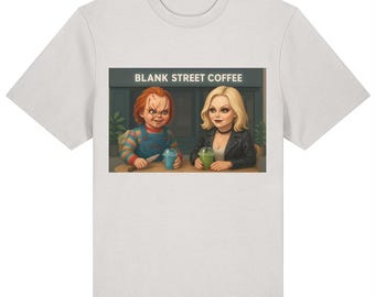 Hilarious Horror Coffee Shop Parody T-Shirt