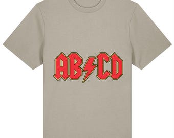 AB/CD ac/dc Funny Logo T-Shirt