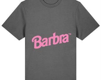 Funny Pink Barbra Logo Parody T-Shirt (Barbie)