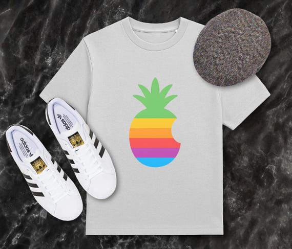 Rainbow Pineapple Logo Funny T-Shirt