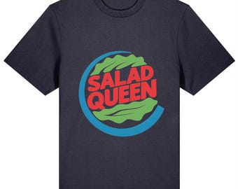 Salad Queen Funny T-Shirt Logo Parody