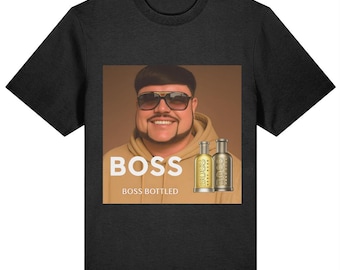 Humorvolles BOSS Parodie T-Shirt Design