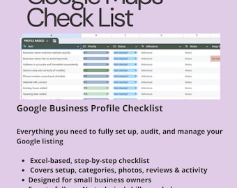 Google Business Profile Checklist
