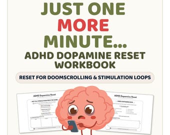 ドゥームスクロール対策ワークブック（印刷可能なPDF）｜ADHDにおける実行機能障害のためのドーパミンリセット