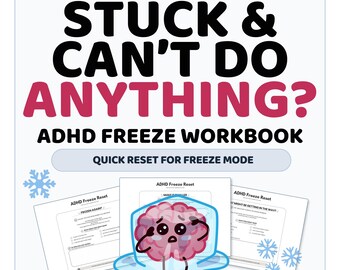 ADHDタスク麻痺ワークブック（印刷可能なPDF）｜実行機能障害のフリーズリセット