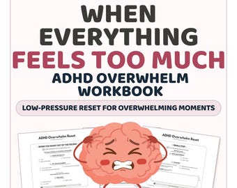 ADHD感情調整ワークブック（印刷可能なPDF）｜大人のための圧倒感リセット